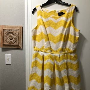 Just…Taylor chevron print dress. Pleated and fully lined